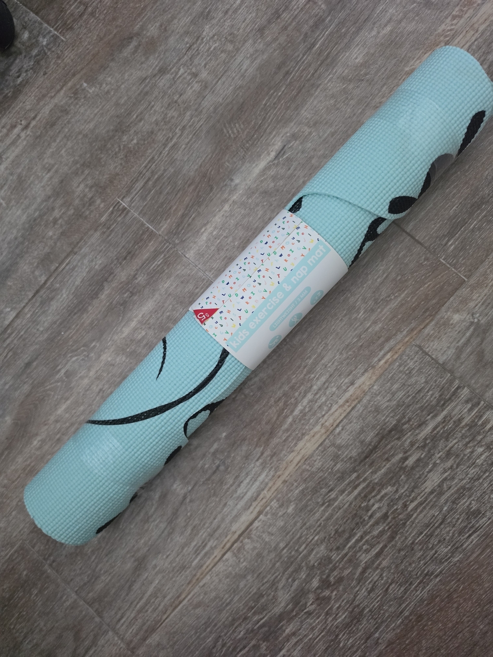 Target Kids Exercise Non-Slip Yoga Mat - Light Aqua Elephant New